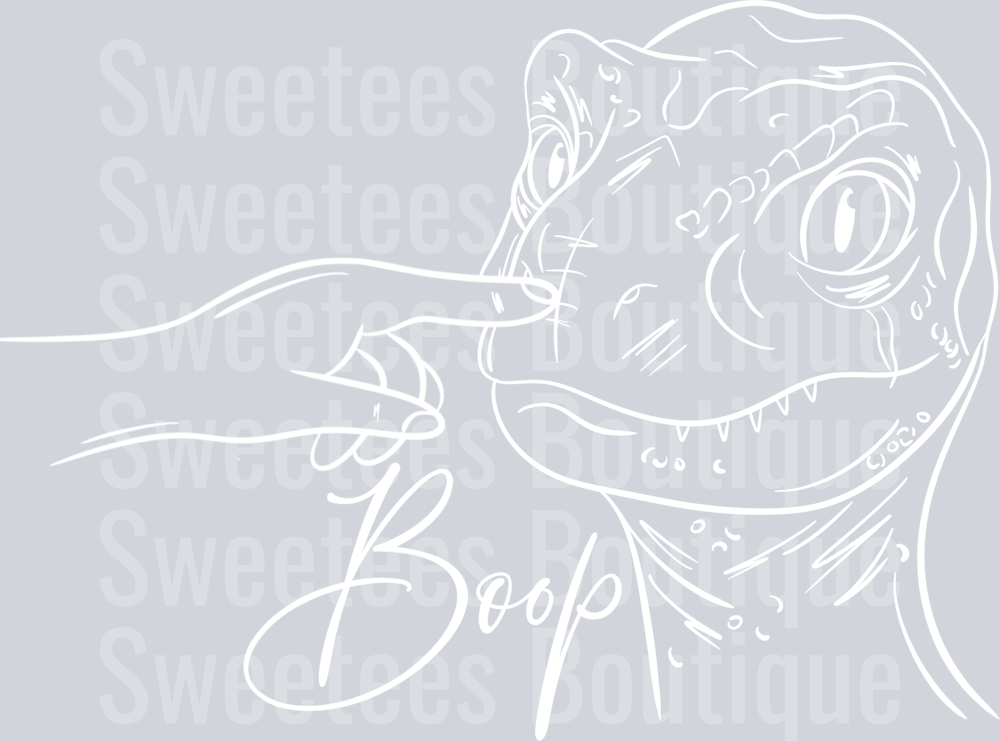 Boop - Blue Jurassic white